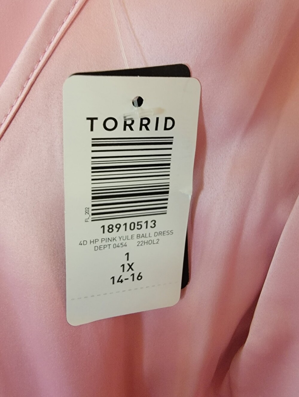 Torrid Three-Tone Pink Layered Midi Dress with Satin Tie - Picture 11 of 14